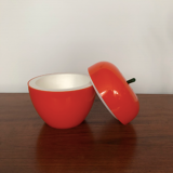 Vintage orange apple ice bucket