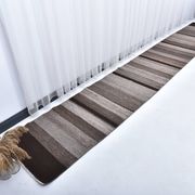 418x65 cm dark brown beige turkish runner wool kilim rug, corridor kilim