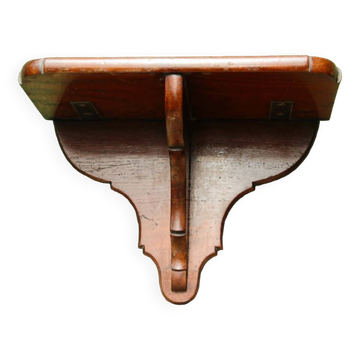 Console d'applique murale en acajou massif