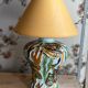 Ceramic lamp signed Claude Pruffert – Vallauris, marine decor in relief