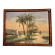 Old painting, orientalist landscape, signed George 20th century