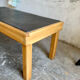 Vintage Maison Regain coffee table in solid elm – 1970s – Top