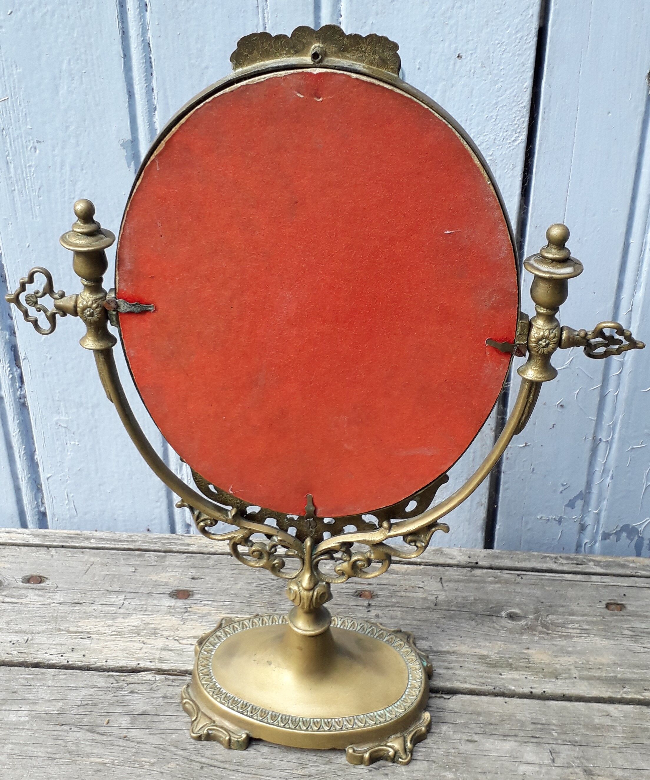 Brass psyche mirror