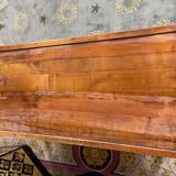 Coffee table with double trays and turned feet