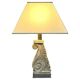Large Travertine and Stone Table Lamp, 1970s