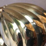 Vintage shell bedside lamp design 80 brass solid