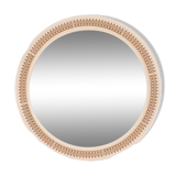 Vintage 70's wall mirror decorated carrara matta design