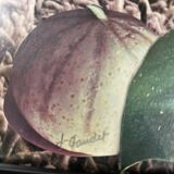 Very large framed surrealist collage by Alain Gaudet 1979