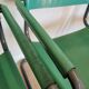 Fauteuils Vintage Mart Stam Style S34 : Cuir Turquoise, Tige Tubulaire Noire