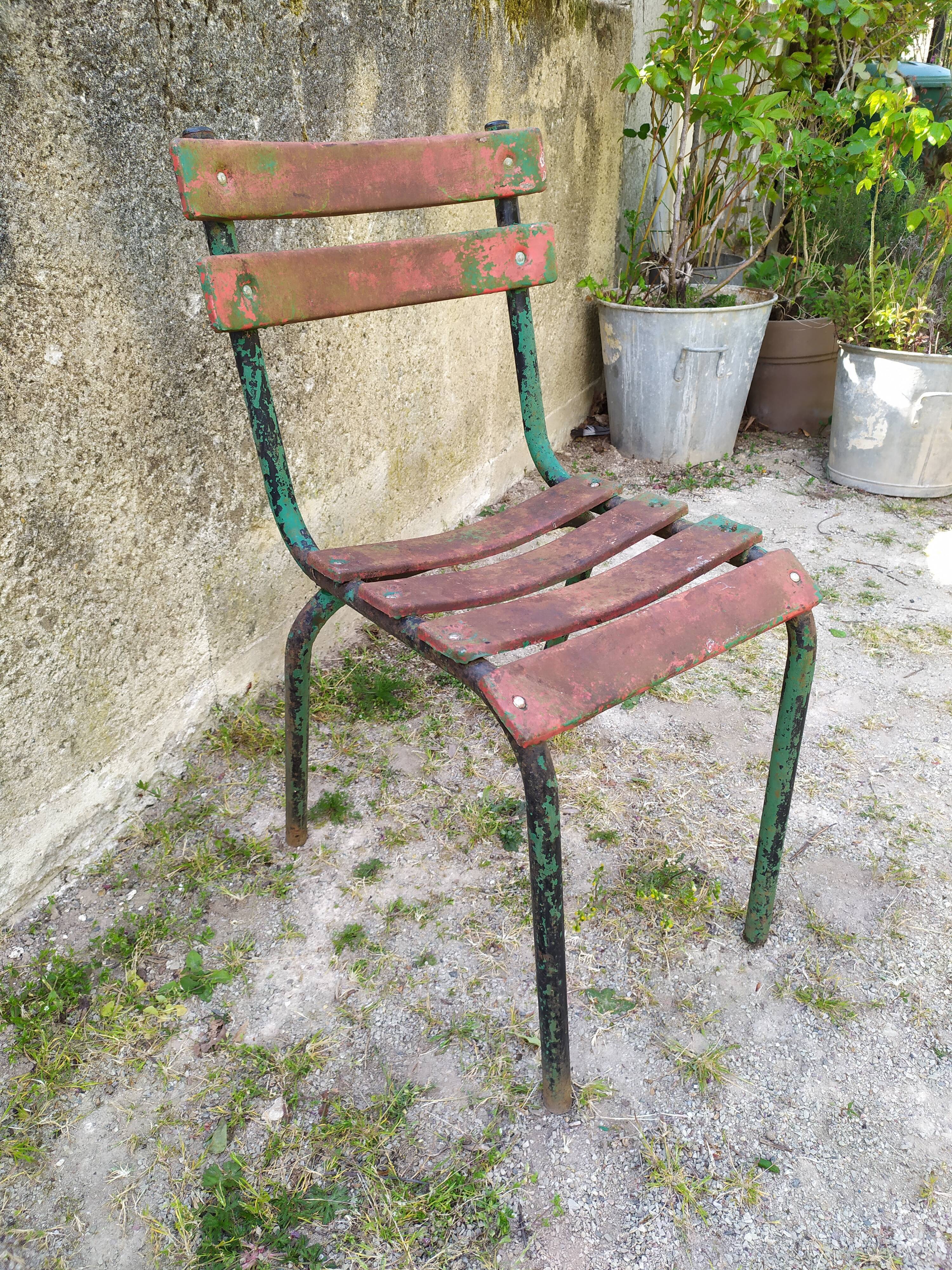 Iron garden chair