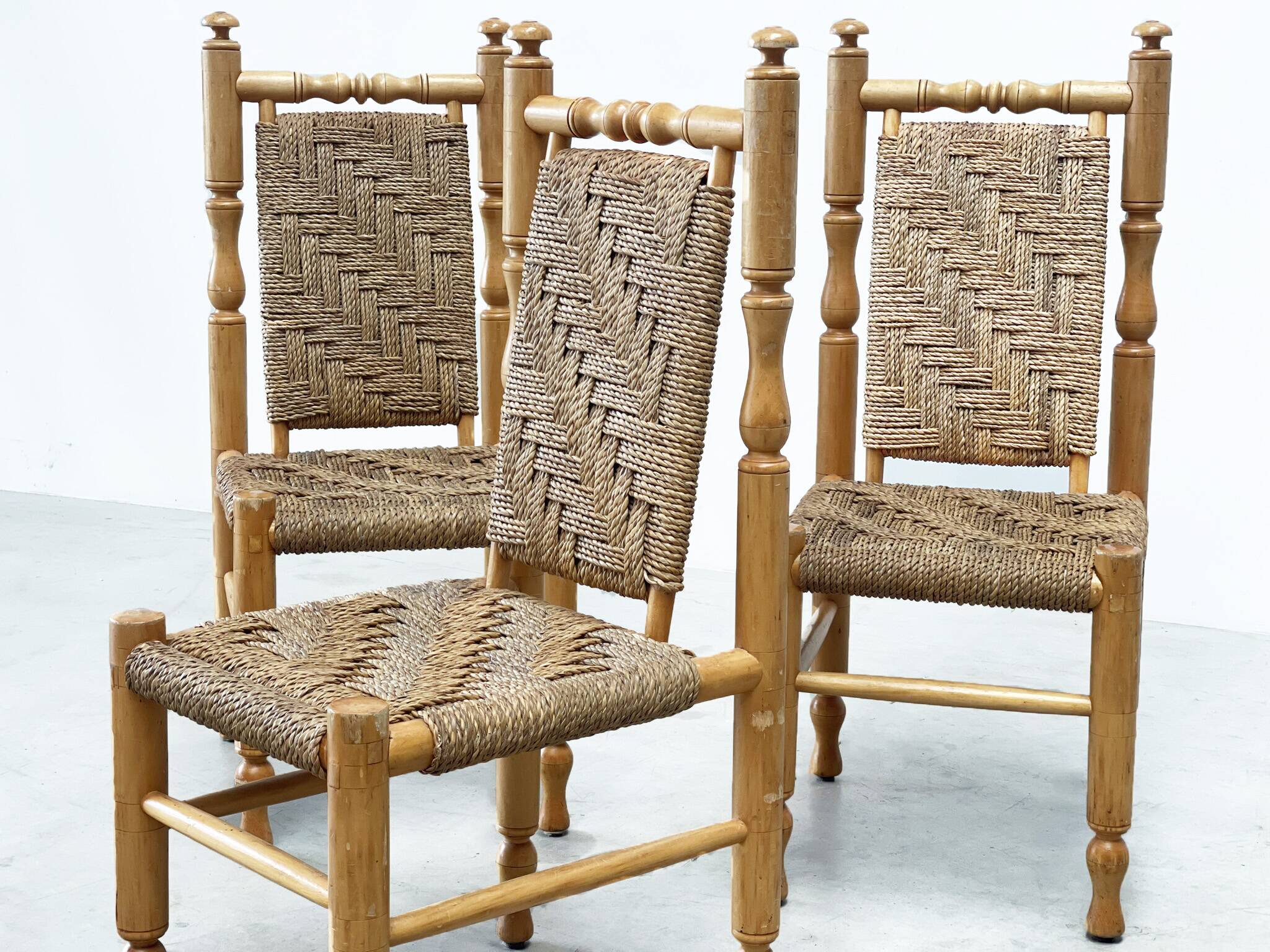 set of 3 sidechairs / dining chairs