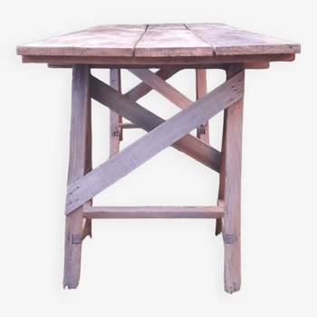 Trestle table 2m workshop old countryside