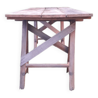 Trestle table 2m workshop old countryside