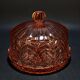 Small Art Deco Cake Dome in Rosaline (Depression Glass) 1930