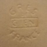 Set of 4 stoneware ramekins Gien, 80s