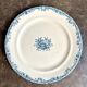 Plat rond Emile Bourgeois en terre de fer bleue