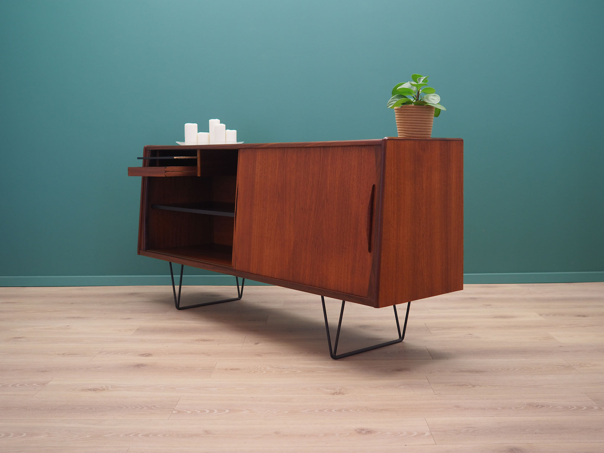 Teak sideboard, Danish design, 1970s, production: Denmark