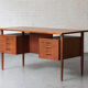 Freestanding writing desk in teak, Danish design, 1950s