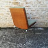 Chaises a coques et tissu  vert