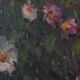 Landscape scene with floral meadow