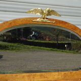 Louis XVI style walnut burl buffet with gilt bronze mounts