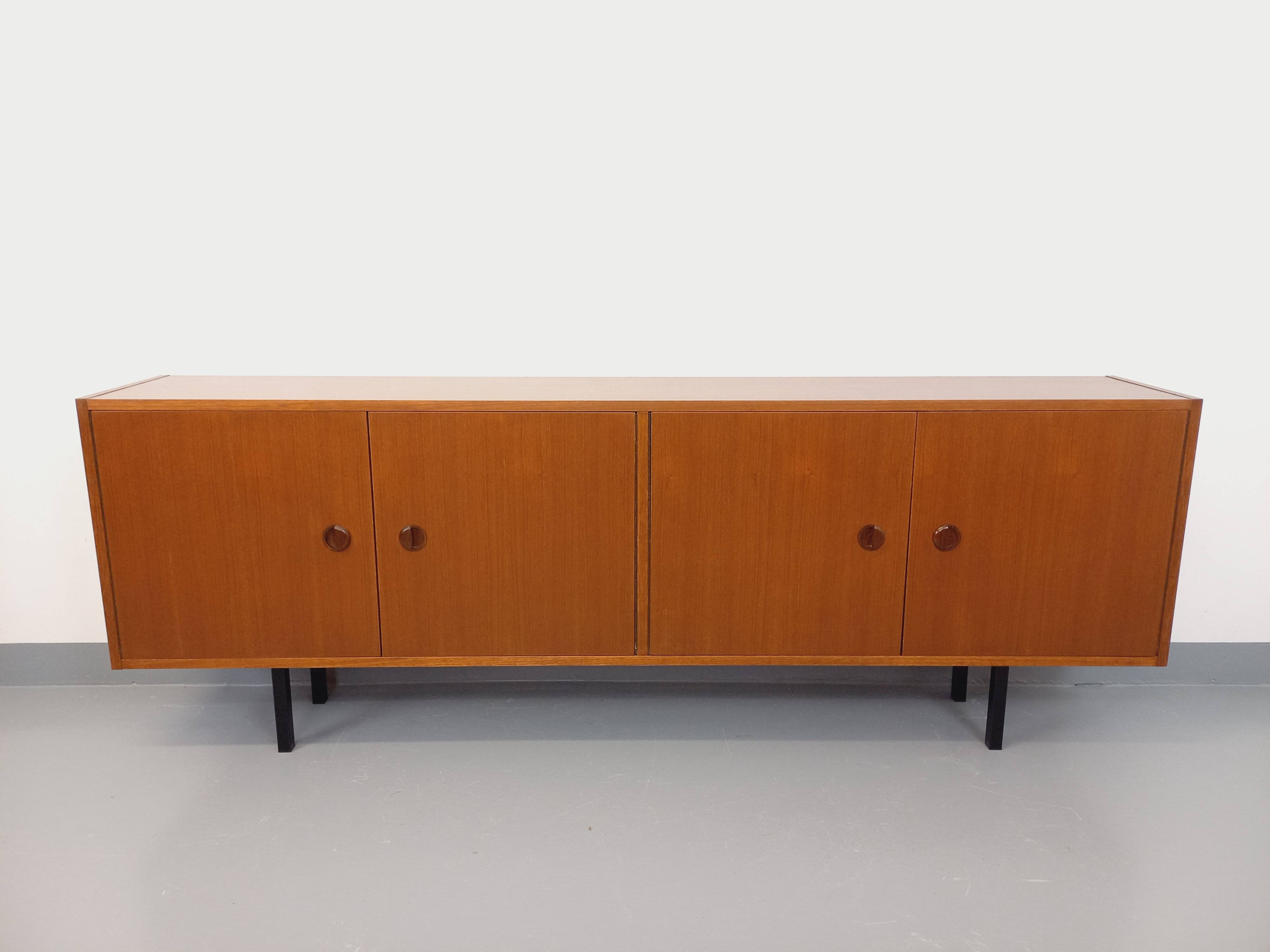 Vintage Scandinavian modernist style teak sideboard storage unit