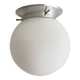 Small wall light ceiling light white opaline glass globe aluminum fixing base LAMP-7335