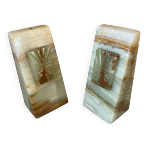 Paire de serre-livres - onyx