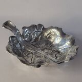 Fratelli Lisi Sterling Silver Leaf Shaped Dish Italian