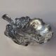 Plat en argent sterling en forme de feuille Fratelli Lisi italien