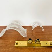 Set of 2 Murano Glass Wall or Ceiling Lamps by Carlo Nason for Mazzega