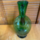 Old pitcher jug empoli bubbled green glass italy vintage