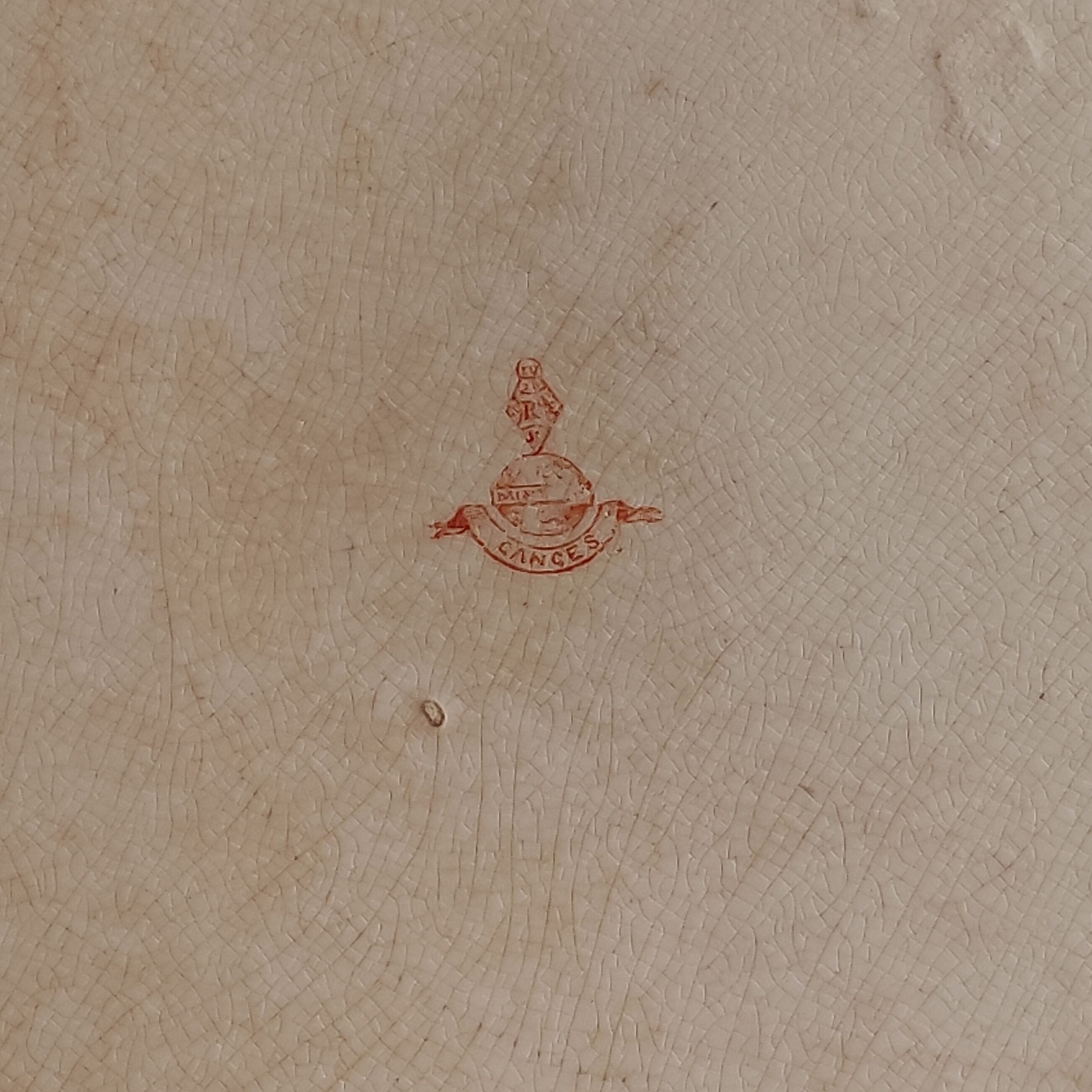 Serving dish Minton motif Cances - Antique ceramics - Iron earth