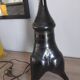Pied de lampe forme libre en céramique style Vallauris, années 50