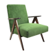 Vintage var green structural velvet easy chair, 1970s