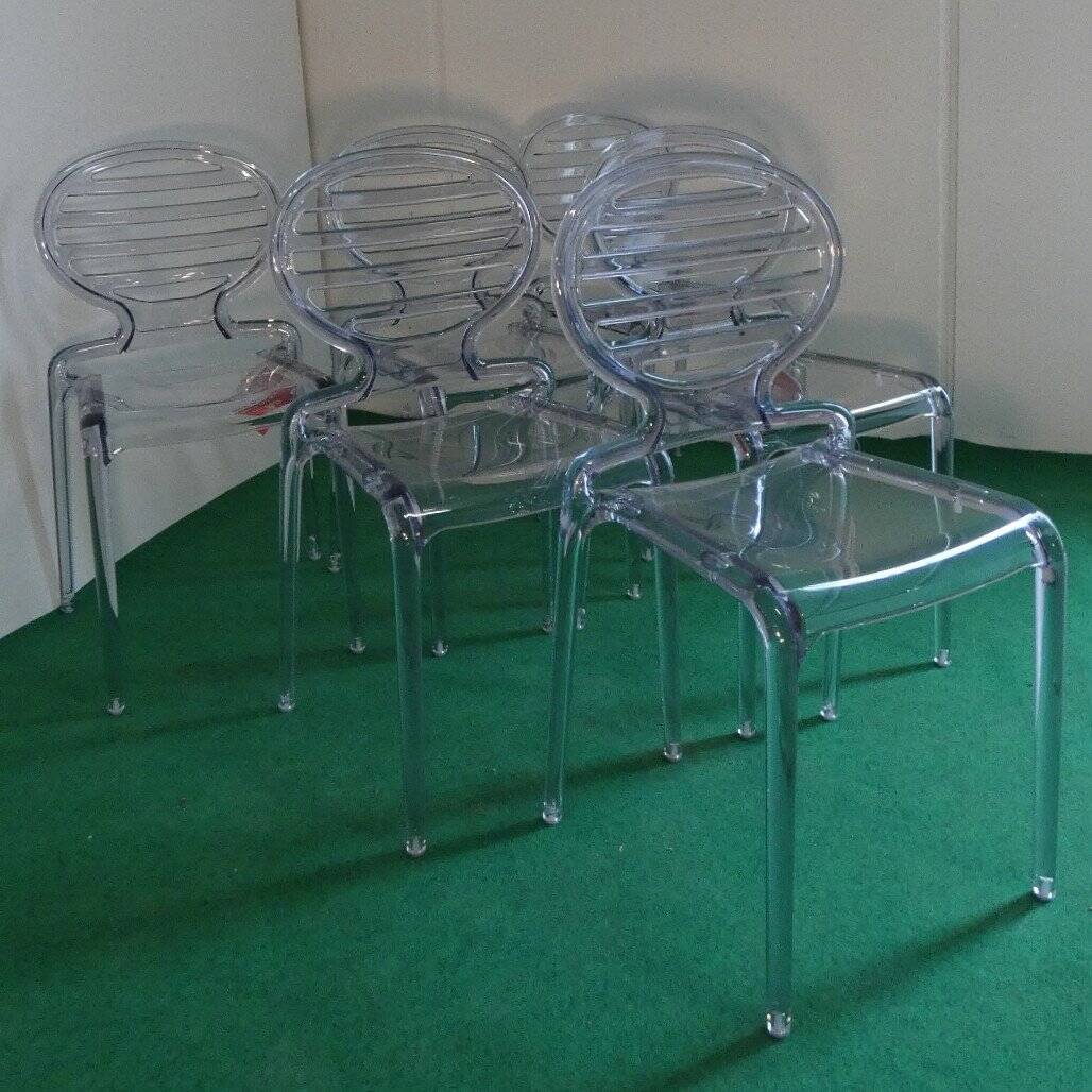 Set of 6 Cocca Chairs by L. Battaglia for Scab, 2014