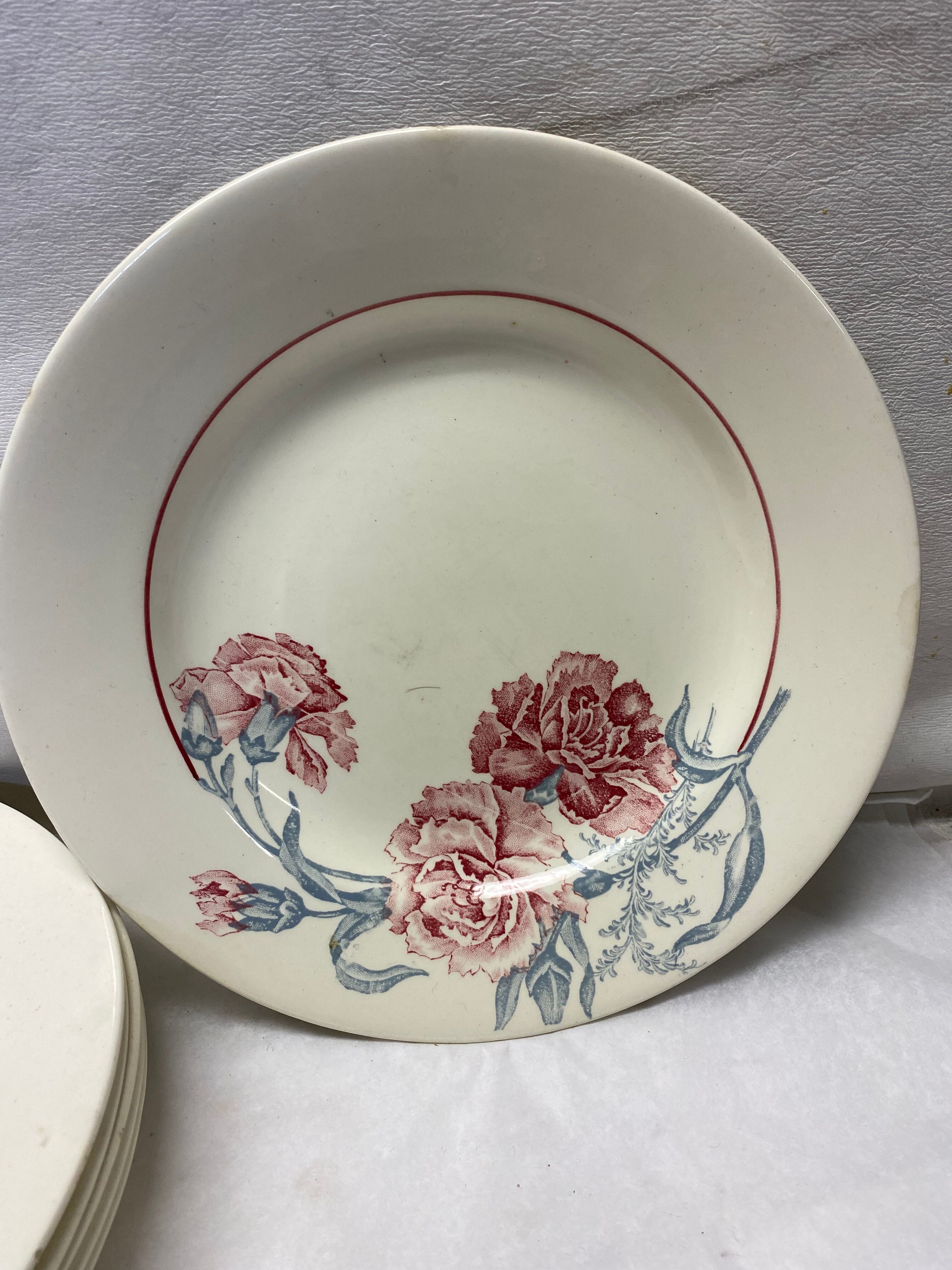 Set of 5 plates Saint Amand