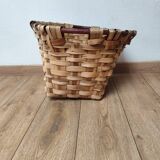 Chestnut basket wicker and rattan