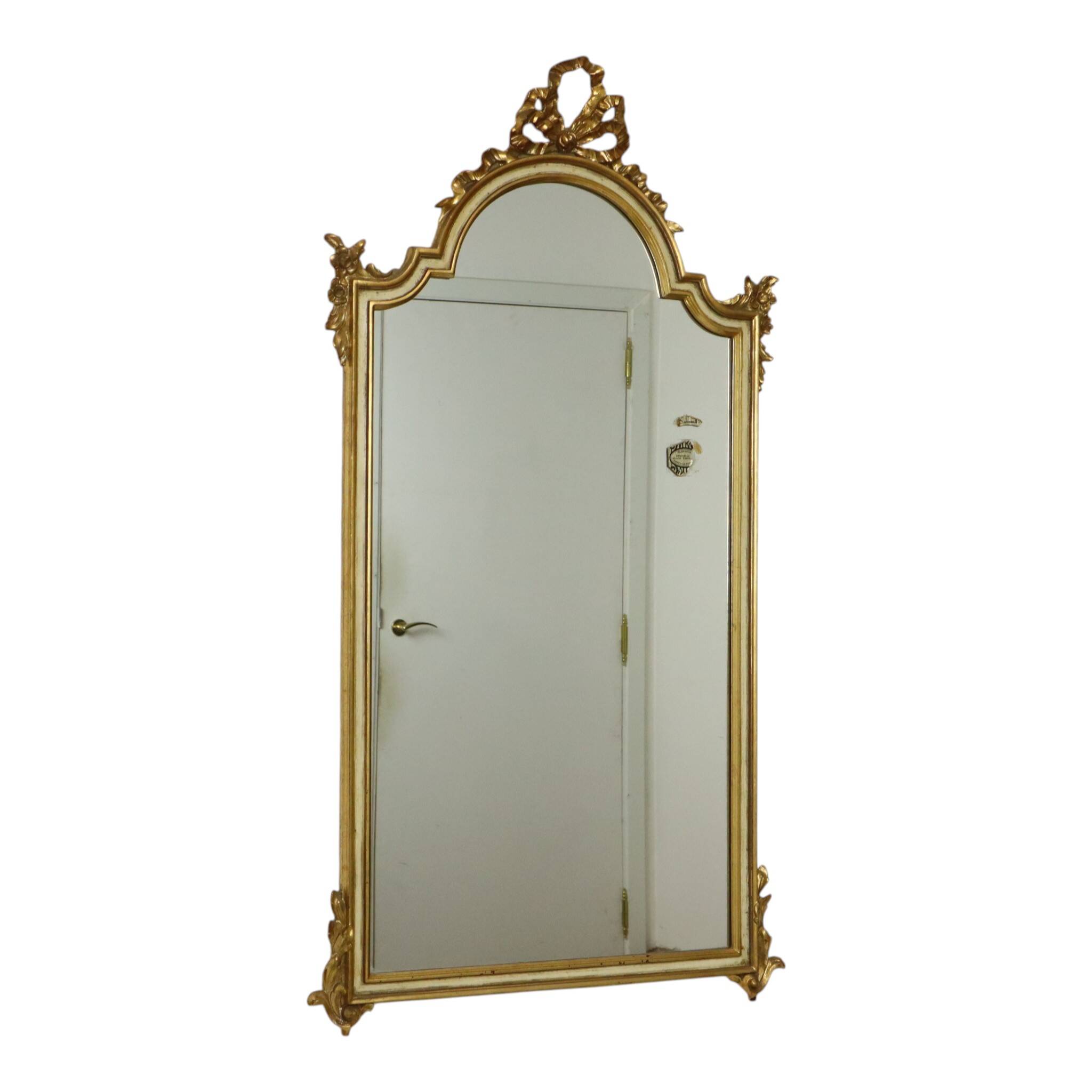 Baroque Style Deknudt Gold Leaf Mirror Classic Design 108cm