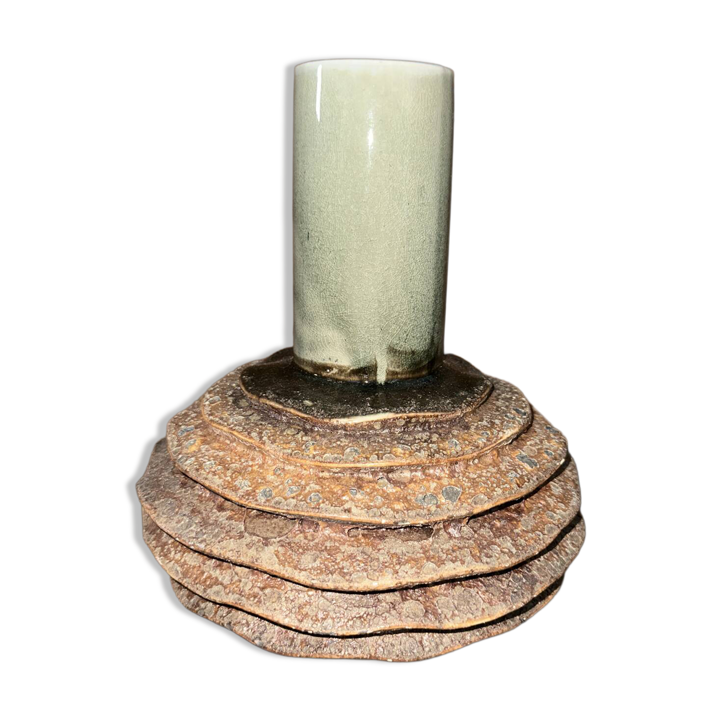 Two-material vase