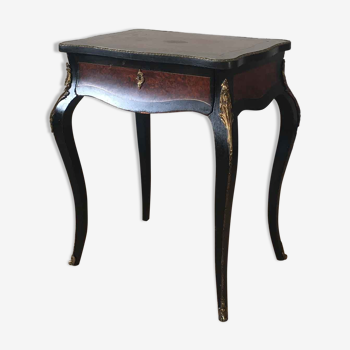 Blackened wooden console nineteenth century