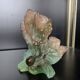 Pair of Daum "Nature" candlesticks in glass paste, 1988