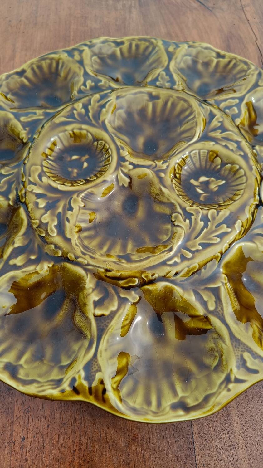 Vintage oyster service Gien – ceramic