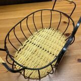 Apple decorative wicker iron basket 🍎