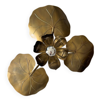 Nénuphar designer wall lamp by Maison Florart Italy, 1960s - 1970s