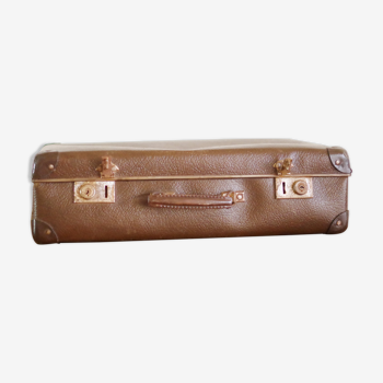 Valise marron années 50/60