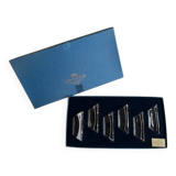 Set of 6 SAINT LOUIS crystal knife holders
