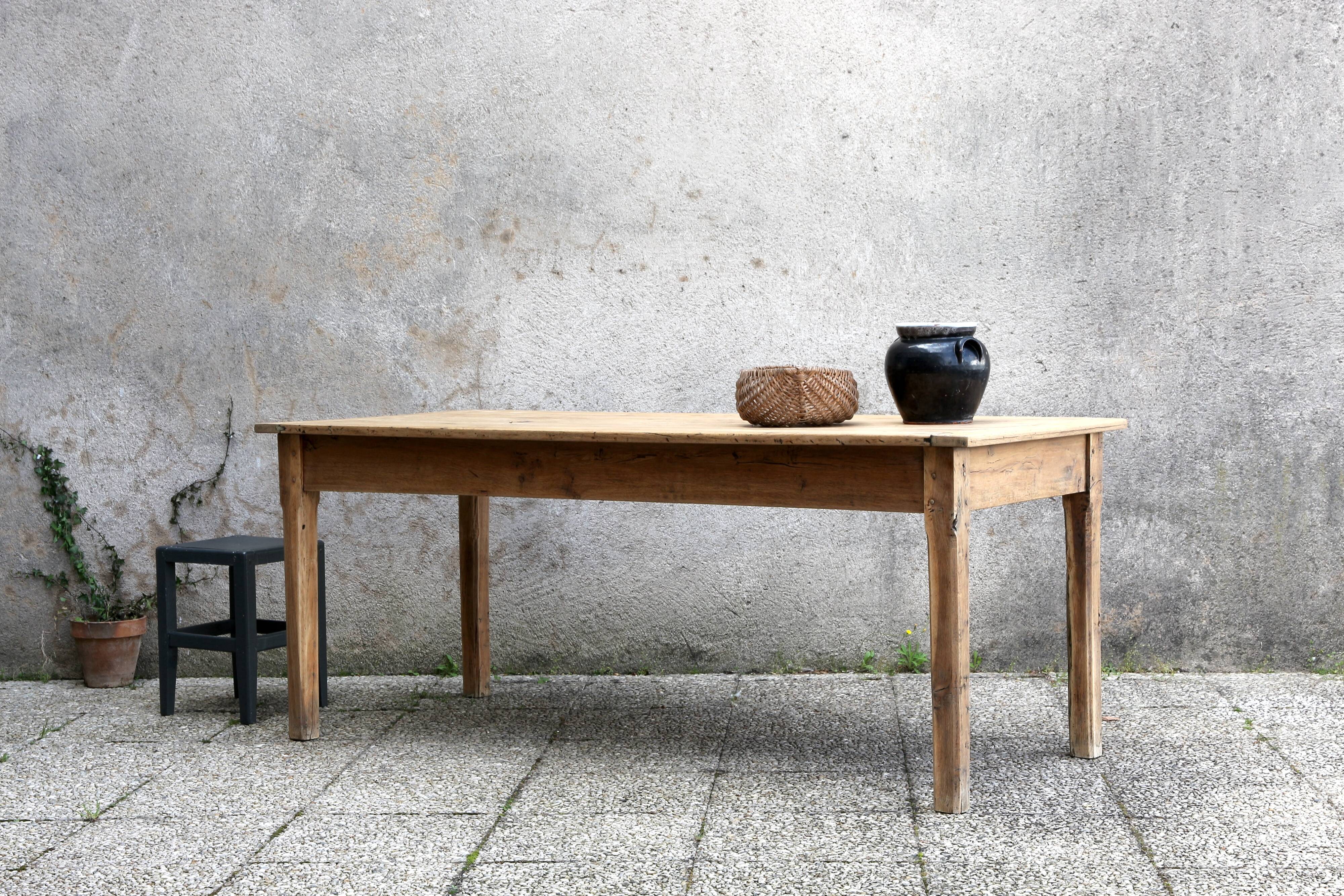 Antique oak farm table 180 cm long