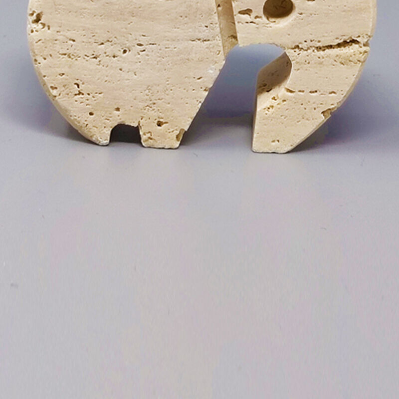 1970s travertine elephant sculpture by Enzo Mari for F.lli Mannelli