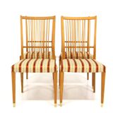 Set de 4 chaises en hêtre, Suède, 1960